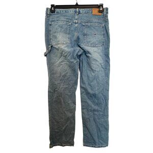 vintage Tommy Hilfiger Womens Carpenter Jeans Size 10 Light Wash Denim Straight